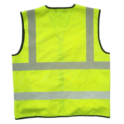 Reflective Safety Vest Bright Color Multi-pocket Traffic Vest Railway Coal Miners Uniform Breathable Reflective Vest
