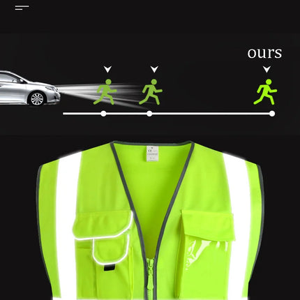 Cycling Jogging Workwear Highlight Vest Night Work Security Running Working Vest