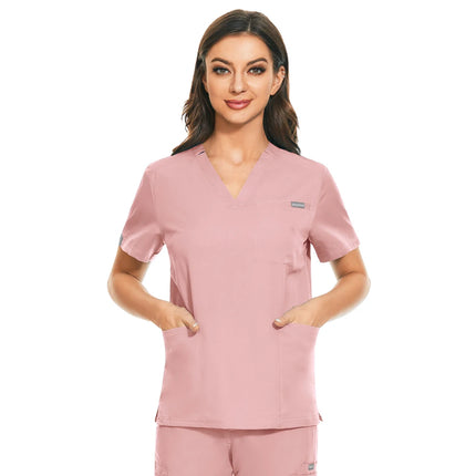 Hospital Overall Scrub Tops Women Dentist Working Uniform Nurse Scrub Uniformes Hospital Workwear Beauty Salon Pharmacy Clothes-KarWorkwear