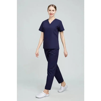 High Quality Scrubs Medical Uniforms Women Nurse Uniform Thin Breathable Medical Scrub Tops Elastic Scrubs Pants Doctor Workwear-KarWorkwear