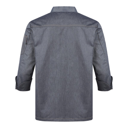 Men Women Kitchen Work Uniform Adult Unisex Chef Jacket Coat Cook Hotel Restaurant Canteen Cake Shop Cafe Shirt Staff Costume-KarWorkwear