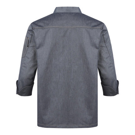 Men Women Kitchen Work Uniform Adult Unisex Chef Jacket Coat Cook Hotel Restaurant Canteen Cake Shop Cafe Shirt Staff Costume-KarWorkwear