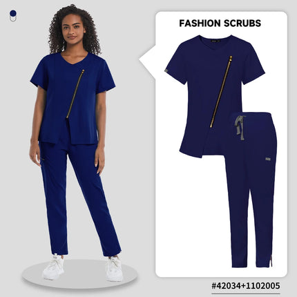 Pet Grooming Institutions Sets Beauty Salon Clothes Scrubs Clothes High Quality Spa Uniforms Fashion V-Neck Working Clothes-KarWorkwear