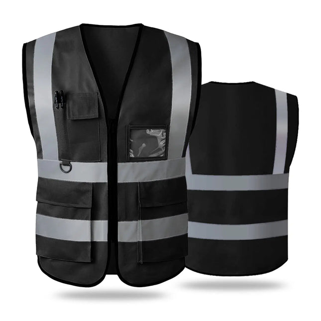 High Visibility Reflective Safety Vest Work Uniform Signal Security Jacket Reflex Clothing Rider Motor Geology Man-KarWorkwear