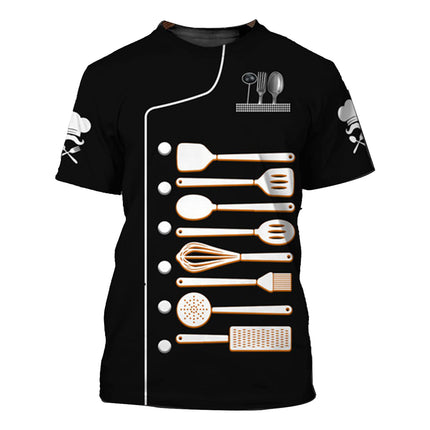 Unisex Restaurant Kitchen Chef Uniform Shirt Women Men Short Sleeves Chef Jacket Bakery Catering work Food Service Cook Top-KarWorkwear