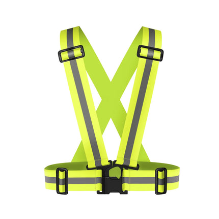 Reflective Safety Vests Lightweight Adjustable Elastic Vest Jacket Hi Vis Reflective Strips for Traffic Control Running Cycling