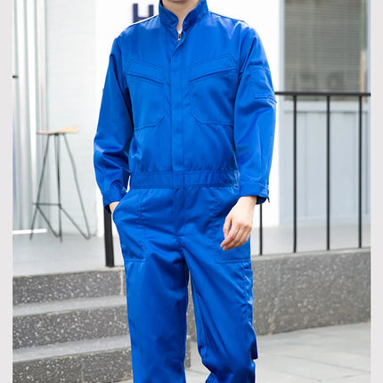 Autumn Worker One-piece Jumpsuit Overall Long Sleeve Factory Workshop Mechanical Auto Repairmen Painter Working Uniform Coverall