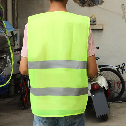 Car Reflective Strip Vest Reflective Strip Vest Car Emergency Reflective Vest Fluorescent Green Orange Safety Suit Strip Vest