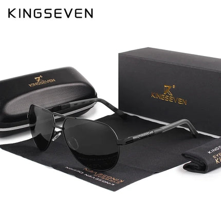 KINGSEVEN New Fashion Men’s Sunglasses High Quality Aluminum Luxury Retro Functional Glasses Women Pilot Accessory Eyewear
