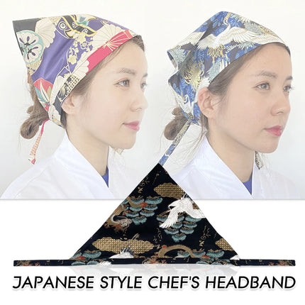 Japanese Chef Hat Kitchen Restaurant Waiter Sushi Caps Cuisine Cook Headscarf  Food Service Work Uniform Cap Pirate Hat-KarWorkwear