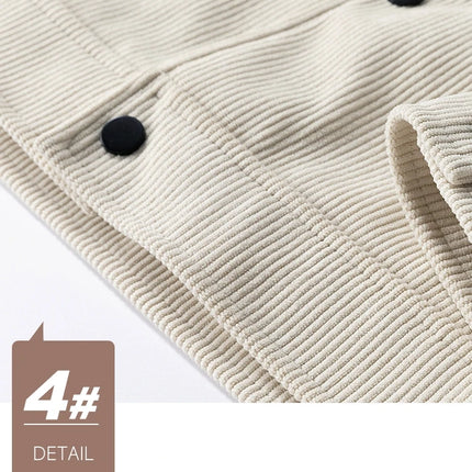 Corduroy Jacket for Men Winter Fashion Versatile Casual American Workwear Jacket Youthful Stylish Men's Clothing