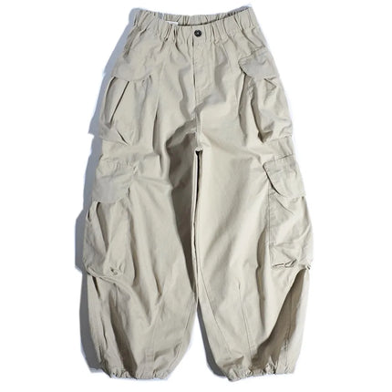 Heavyweight Wide Leg Workwear Trousers y Hong Kong Sle Multi-ket Loose Straight Casual ape Men's Pants