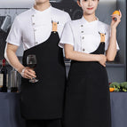 white top apron / M