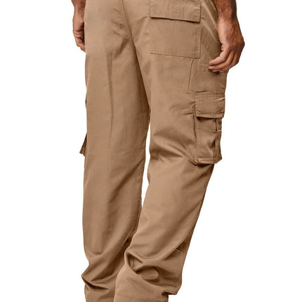Men's Cargo Pants Sweatpants Outdoor Loose Straight Long Trousers Summer Casual Multi-Pocket Durable Workwear Male Trousers