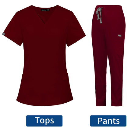 Short Sleeved Hospital Doctor Uniforms Spa Uniforms Dental Clinic Medical Scrubs Suits Pet Grooming Veterinary Nurse Accessories-KarWorkwear