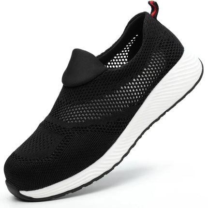 New 2022 Summer Breathable Men Casual Shoes Steel Toe Cap Indestructible Safety Working Shoes Outdoor Men Footwear-KarWorkwear