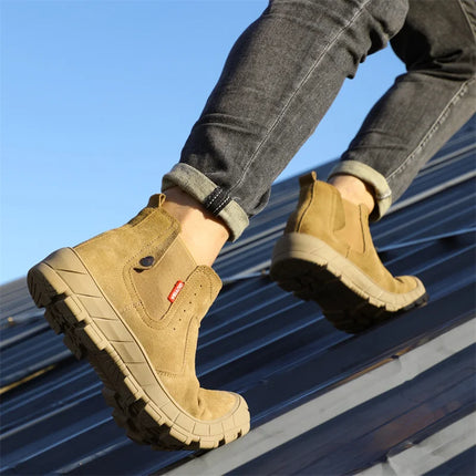 Scald-proof Electric Welding Shoes Plastic Toe Work Shoes Insulated Electrician Shoes Indestructible Industrial Male Wear Boots-KarWorkwear