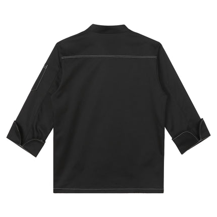 Men Women Kitchen Work Uniform Adult Unisex Chef Jacket Coat Cook Hotel Restaurant Canteen Cake Shop Cafe Shirt Staff Costume-KarWorkwear