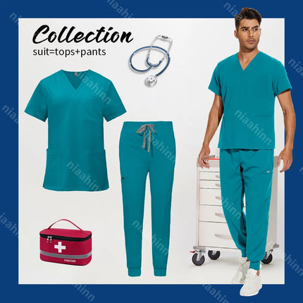 Wholesale Jogger Style Surgical Medical Work Clothes Hospital Doctor Nursing Scrub Suit Anesthetist Uniforms Dentistry Uniforms-KarWorkwear