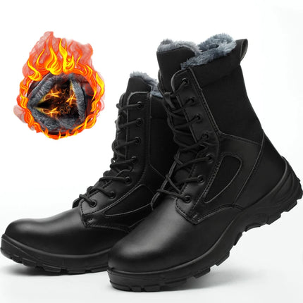 Men Work & Safety Boots Outdoor Boots Puncture-Proof work Shoes Anti-smash Desert Combat Boots Protective Shoes Steel Toe Boots-KarWorkwear