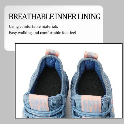 Women's Work Safety Shoes, Anti Impact Steel Toe, Anti Puncture, Wear-resistant Fashion Sports Shoes-KarWorkwear