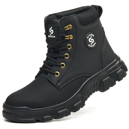 Men's Safety Shoes Anti-impact Steel Toe Puncture-resistant Kevlar Outdoor Construction Site Safety Boots Workshop Factory Work