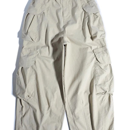 Heavyweight Wide Leg Workwear Trousers y Hong Kong Sle Multi-ket Loose Straight Casual ape Men's Pants