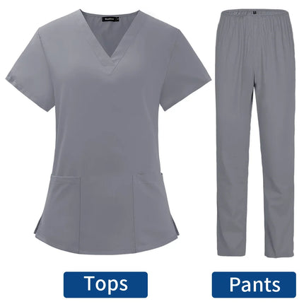 Pet Grooming Doctor Uniforms Non-sticky Hair Nurse Women Thin and Light Fabric Medical Clothes for Summer Clinical Uniform Woman-KarWorkwear