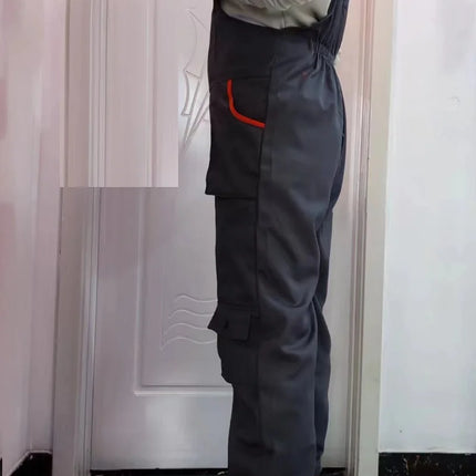 Work Overall Uniform Men Women Work Coverall Car Repairman Jumpsuit Workshop Mechanic Work Clothes Fly pockets Warehouse Rompers