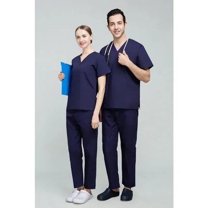 High Quality Scrubs Medical Uniforms Women Nurse Uniform Thin Breathable Medical Scrub Tops Elastic Scrubs Pants Doctor Workwear-KarWorkwear