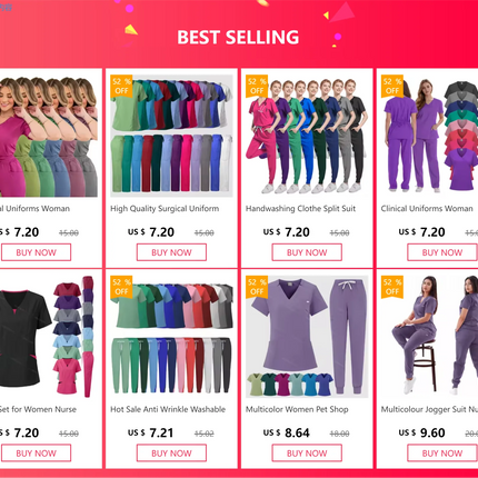 Hospital Nurse Uniforms Comfortable Medical  Jogger Stylish Scrub Suits New Design Hospital Women Nurse Tops and Pants Scrub Set