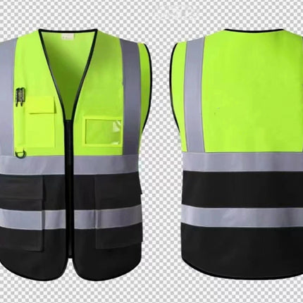 High Visibility Reflective Safety Vest Work Uniform Signal Security Jacket Reflex Clothing Rider Motor Geology Man