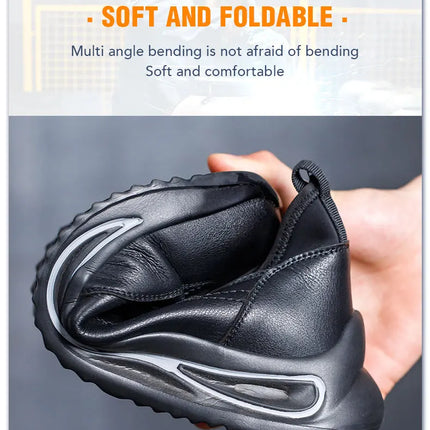 Safety Shoes Men for Work SteelToe Free Shipping Industrial Boots Man Protection for the Feet Smash-Proof Waterproof-KarWorkwear