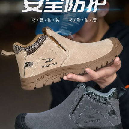 Scald-proof Electric Welding Shoes Plastic Toe Work Shoes Insulated Electrician Shoes Indestructible Industrial Male Wear Boots-KarWorkwear