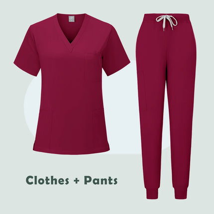 New Nurse Uniform Woman Hospital Doctor 's Medical Sweatshirt Nursing Pants Unisex Workshop Uniforms Beauty SPA Work Clothes