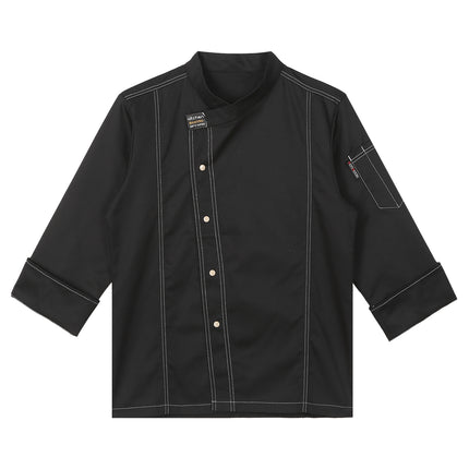 Men Women Kitchen Work Uniform Adult Unisex Chef Jacket Coat Cook Hotel Restaurant Canteen Cake Shop Cafe Shirt Staff Costume-KarWorkwear