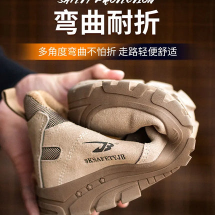 Scald-proof Electric Welding Shoes Plastic Toe Work Shoes Insulated Electrician Shoes Indestructible Industrial Male Wear Boots-KarWorkwear