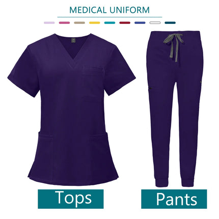 Nurse Uniform Woman Hospital Doctor Men's Medical Sweatshirt  Nursing Pants Unisex Workshop Uniforms Beauty SPA Work Clothes New-KarWorkwear