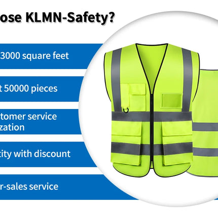 Custom Your Text Logo Reflective Safety Vest Multi-pocket Traffic Vest Railway Coal Miners Uniform Breathable Security Uniform-KarWorkwear