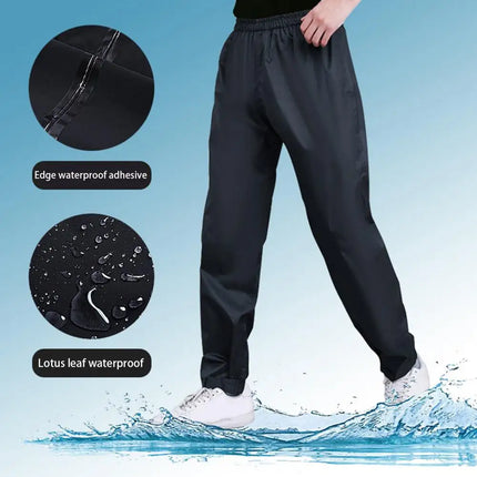Women Men Climbing Hiking Rain Trousers Camping Pants Trekking Climbing Hiking Waterproof Pants Outdoor Working  Rain Pants