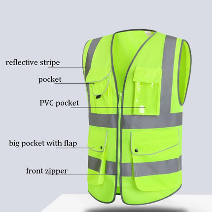 Cycling Jogging Workwear Highlight Vest Night Work Security Running Working Vest