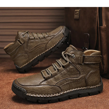 Loafers Ankle Boots Male Sneakers Sports and Leisure Casual Sneaker Leather Shoes Men's Casual Shoes Work Boots for Men Fashion-KarWorkwear