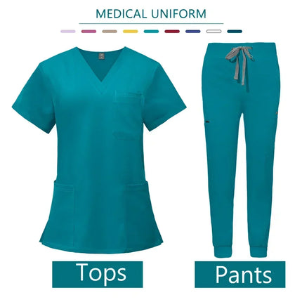 Nurse Uniform Woman Hospital Doctor Men's Medical Sweatshirt  Nursing Pants Unisex Workshop Uniforms Beauty SPA Work Clothes New-KarWorkwear