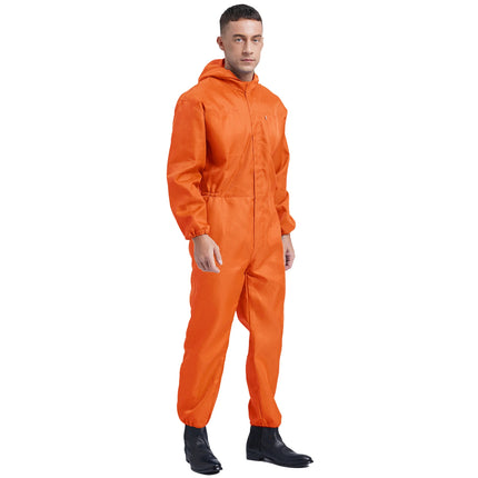Mens Work Overalls Uniform Mechanics Workwear Lightweight Jumpsuits Long Sleeve Welding Suit Car Repair Workshop Coverall