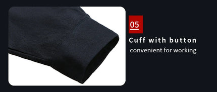 Hi Vis Reflective Shirt Men Hi Viz Reflective Polo Long Sleeve with Pockets Work Safety Polo Shirt