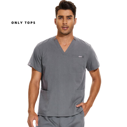 Medical Uniform Lab Clothes Women Mens Scrubs Tops Nurse Nursing Uniform Vet Costume Spa Workwear Hospital Surgery Work Shirts-KarWorkwear