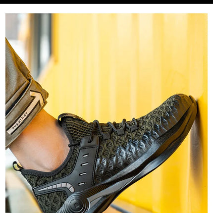 Size 50 Steel Toe Boots For Men Indestructible Safety Work Shoes Lightweight Steel Toe Sneakers Puncture Proof  Male Footwear-KarWorkwear