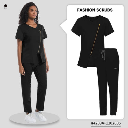 Pet Grooming Institutions Sets Beauty Salon Clothes Scrubs Clothes High Quality Spa Uniforms Fashion V-Neck Working Clothes-KarWorkwear