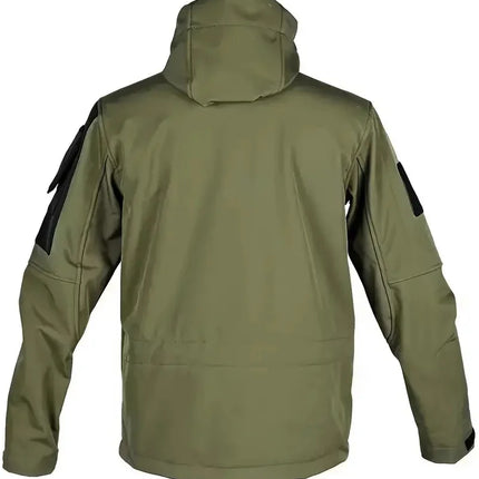 New Autumn WinterTactical Jackets Men Military Soft Shell Waterproof Windproof Hooded Jacket Outdoor Functional Multi-pockets