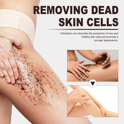 Coffee Scrub for Face Body Exfoliating Brightening Cleaning Dark Spots Removal Fade Melanin Pigmentation Whitening Scrub Cream-KarWorkwear
